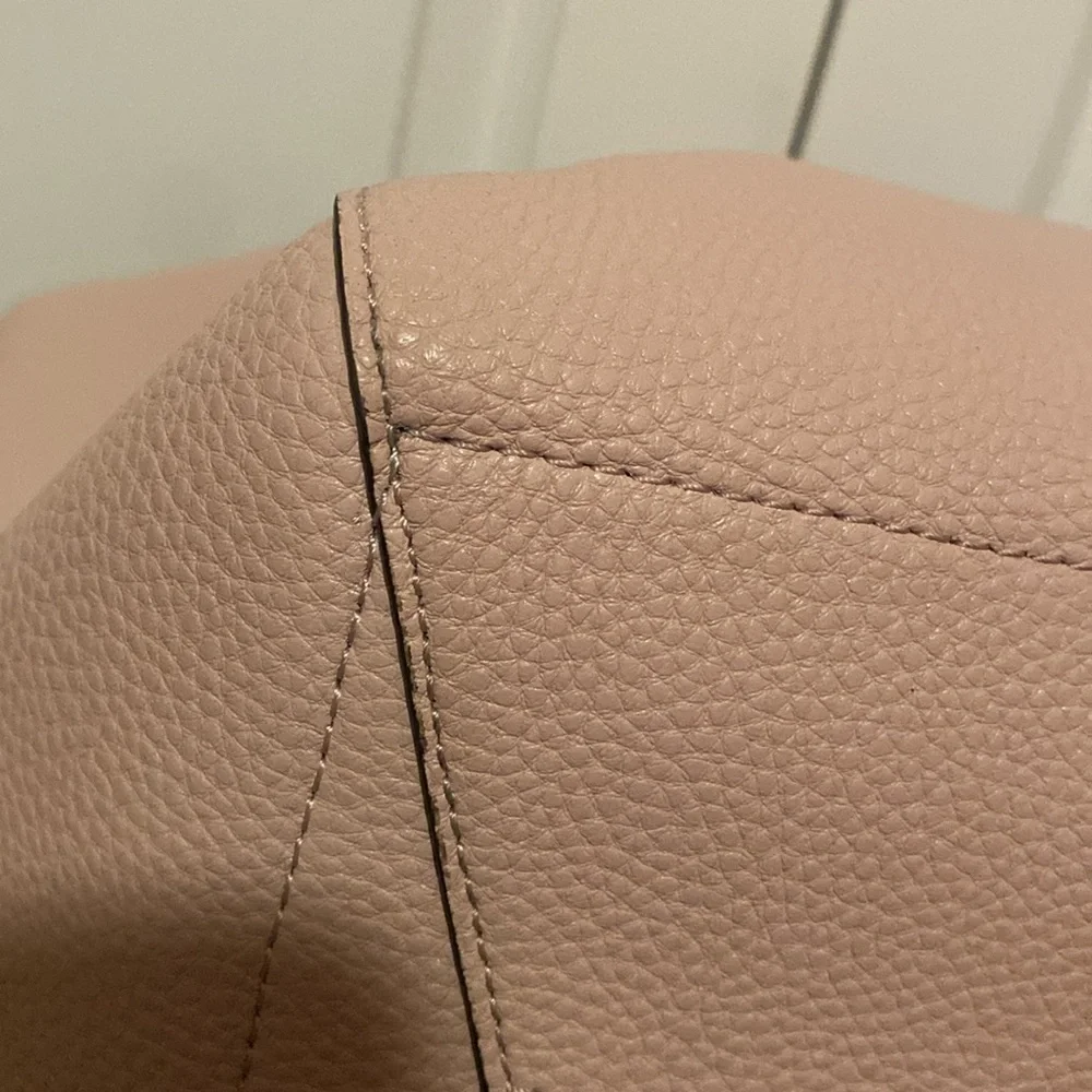 🩷Michael Kors🩷Colorblock💕Pale Pink w/ Dark Mauve💕Large Tote/Like New - Picture 12 of 15